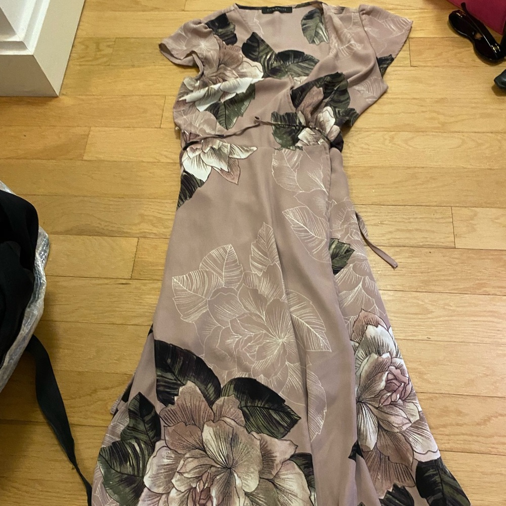 Flower warp dress
